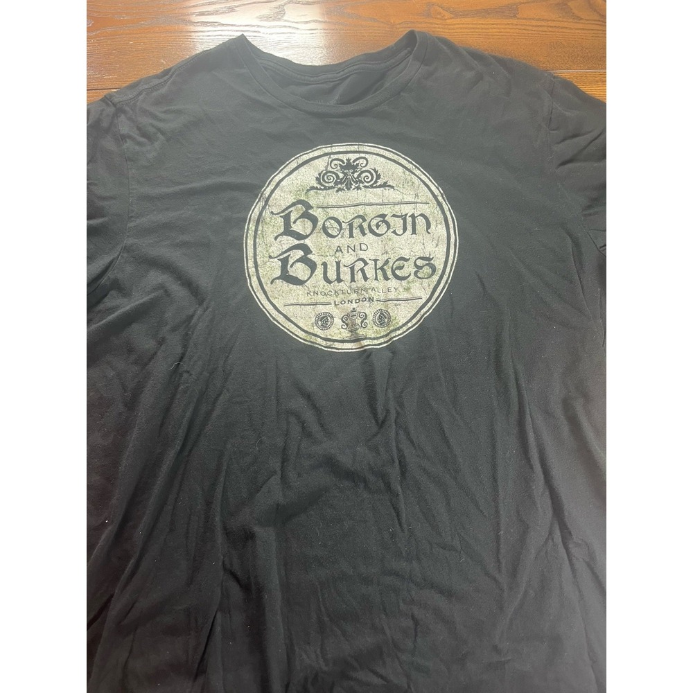 Harry Potter Universal Studios Borgin And Burkes T Shirt Size XXL Black Wizard